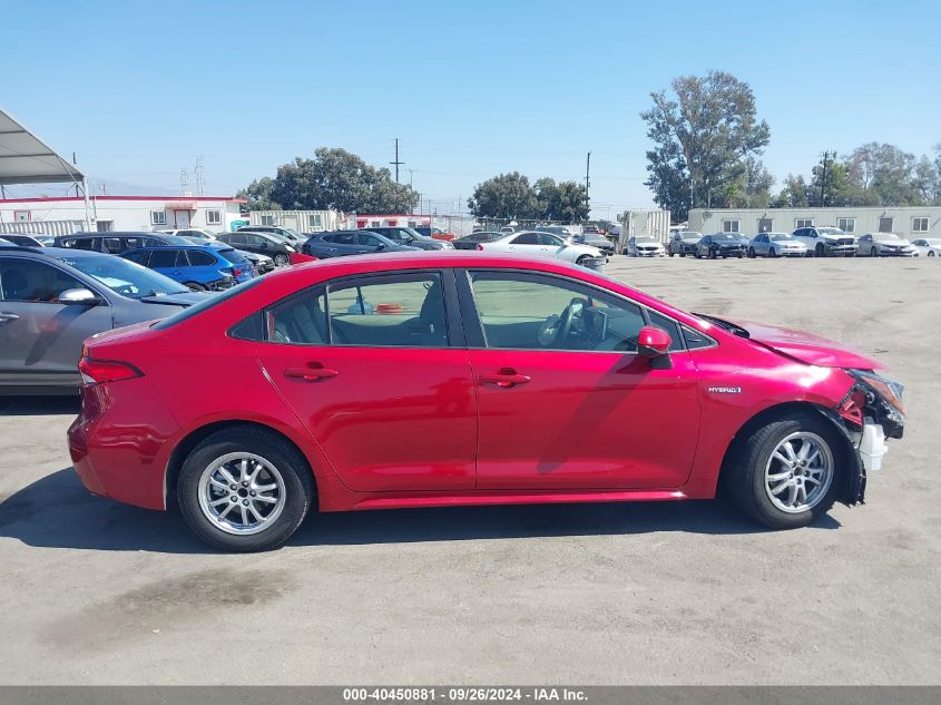 2020 Toyota Corolla Hybrid Le VIN: JTDEBRBE3LJ029455 Lot: 40450881