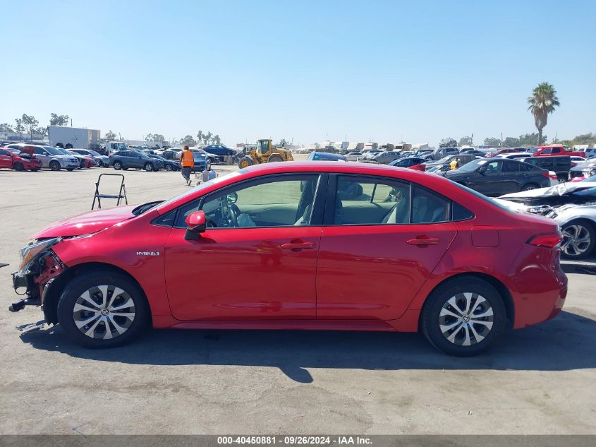 2020 Toyota Corolla Hybrid Le VIN: JTDEBRBE3LJ029455 Lot: 40450881