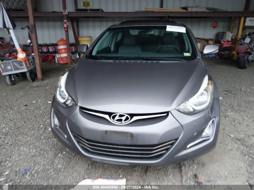 2014 Hyundai Elantra Limited VIN: 5NPDH4AE5EH476072 Lot: 40450886