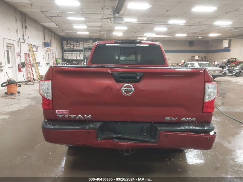 2017 Nissan Titan Sv VIN: 1N6AA1C82HN553401 Lot: 40450965