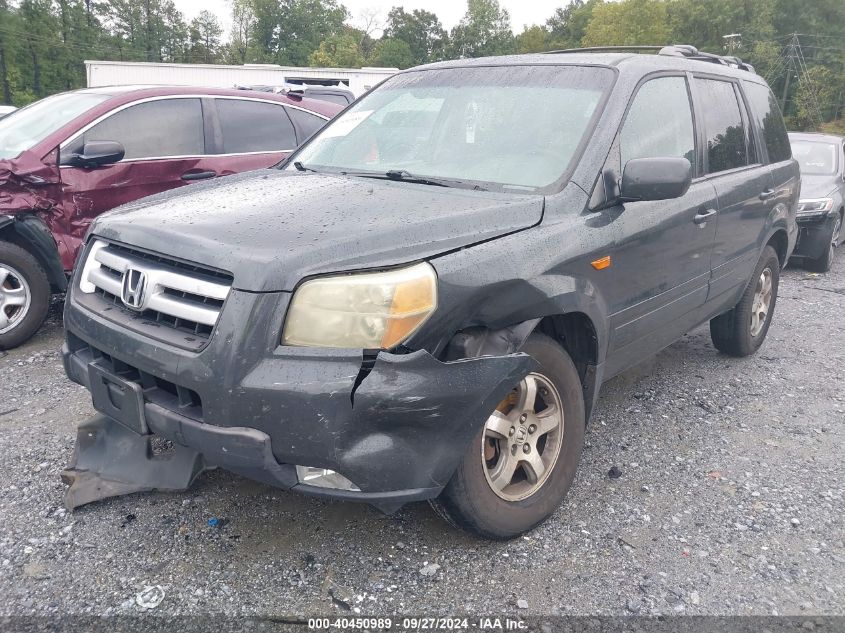 2006 Honda Pilot Ex-L VIN: 5FNYF187X6B003393 Lot: 40450989