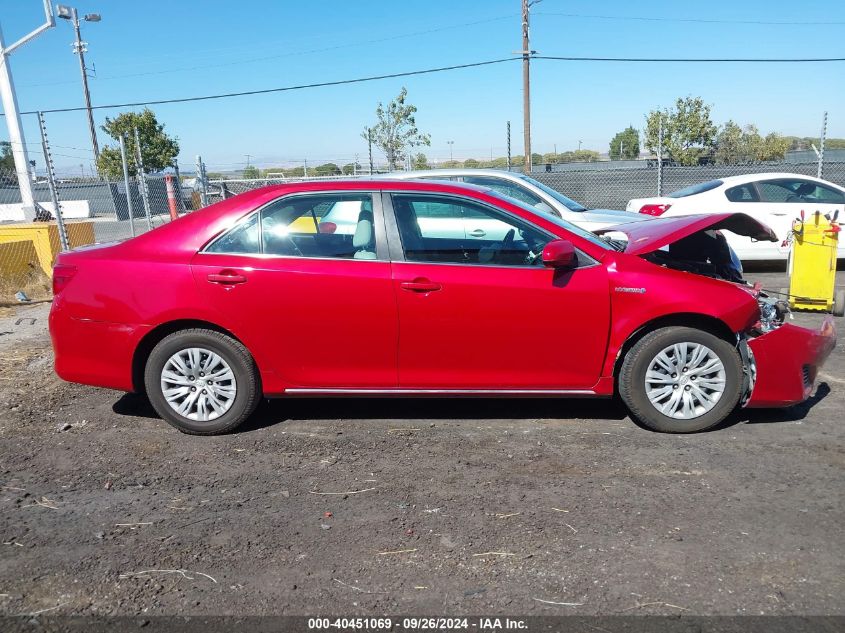 2012 Toyota Camry Hybrid Le VIN: 4T1BD1FK8CU030349 Lot: 40451069