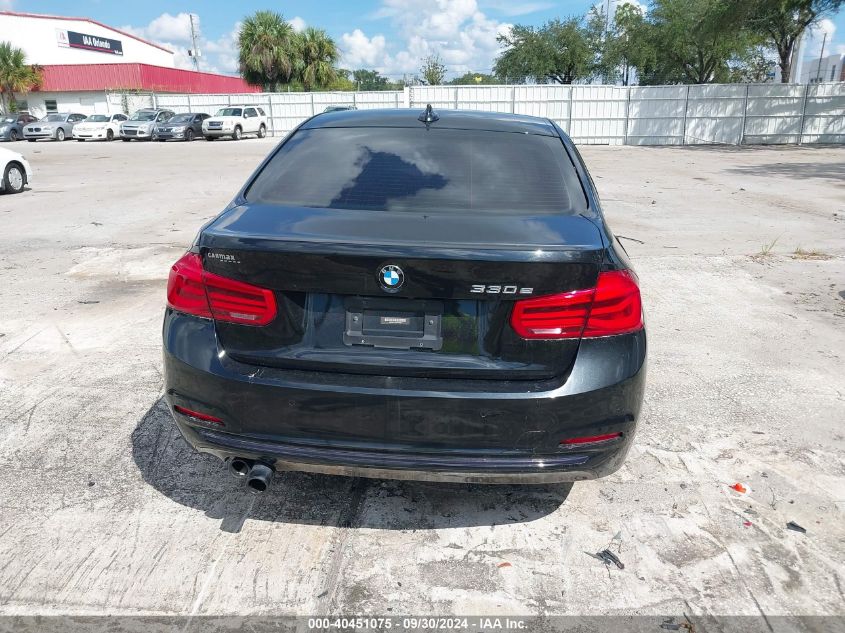 2016 BMW 330E VIN: WBA8E1C55GK479593 Lot: 40451075