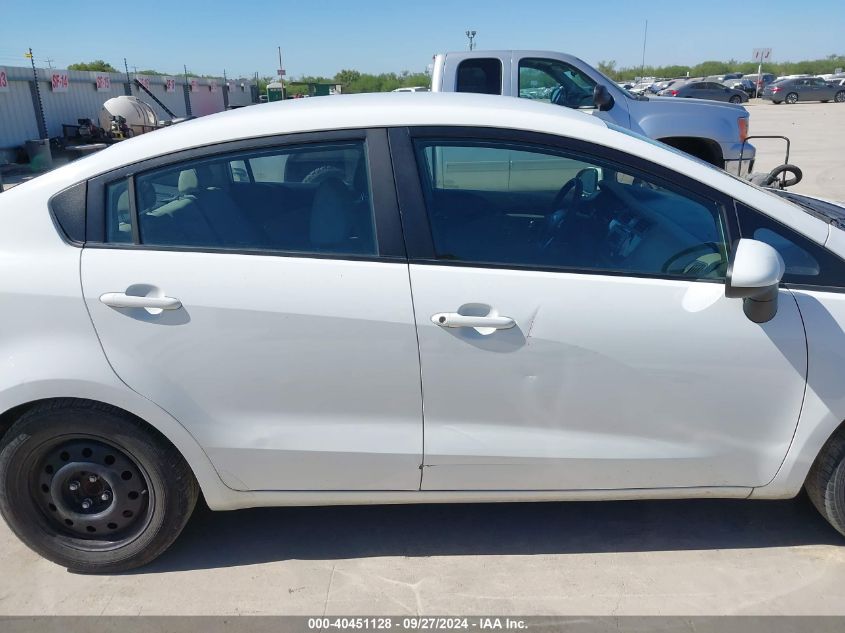 2016 Kia Rio Lx VIN: KNADM4A33G6573596 Lot: 40451128