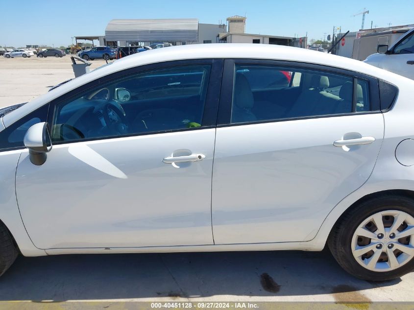 2016 Kia Rio Lx VIN: KNADM4A33G6573596 Lot: 40451128