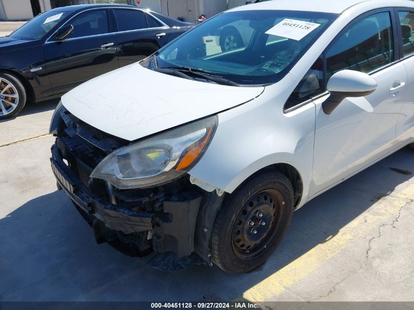 2016 Kia Rio Lx VIN: KNADM4A33G6573596 Lot: 40451128