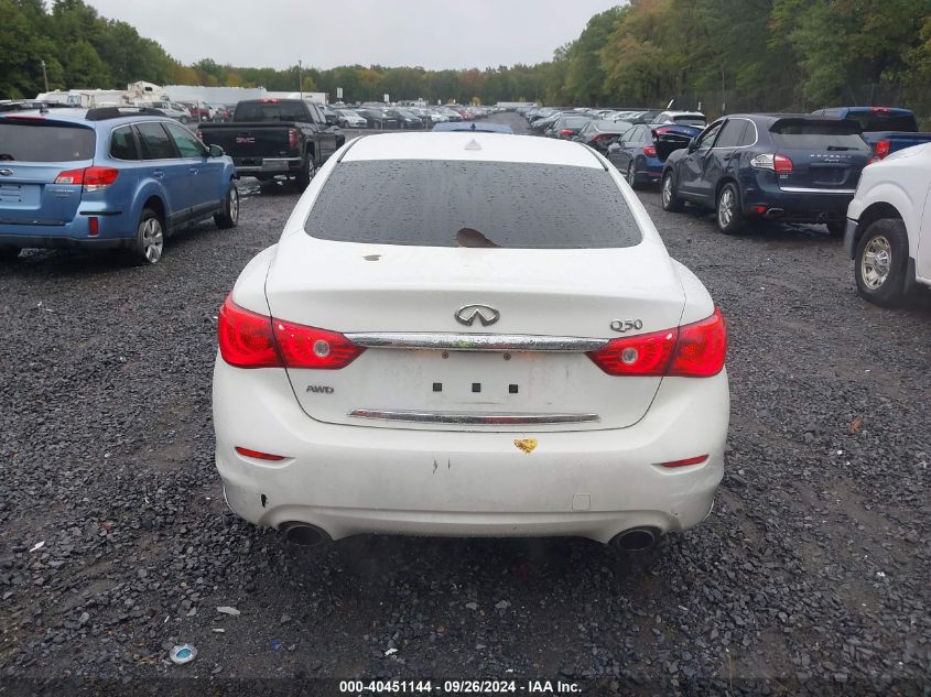 2014 Infiniti Q50 Premium VIN: JN1BV7AR0EM705755 Lot: 40451144