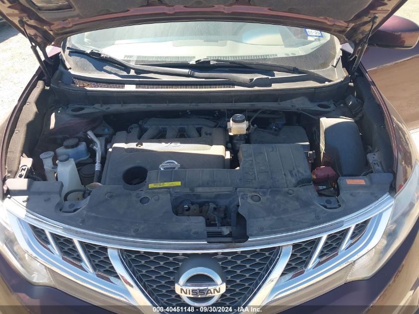 JN8AZ1MU0EW412781 2014 Nissan Murano Le