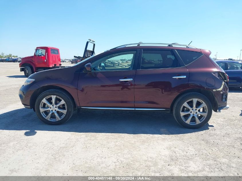 JN8AZ1MU0EW412781 2014 Nissan Murano Le