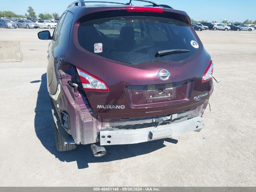 JN8AZ1MU0EW412781 2014 Nissan Murano Le