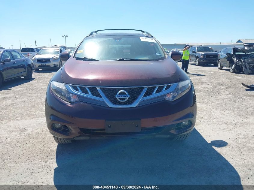 JN8AZ1MU0EW412781 2014 Nissan Murano Le