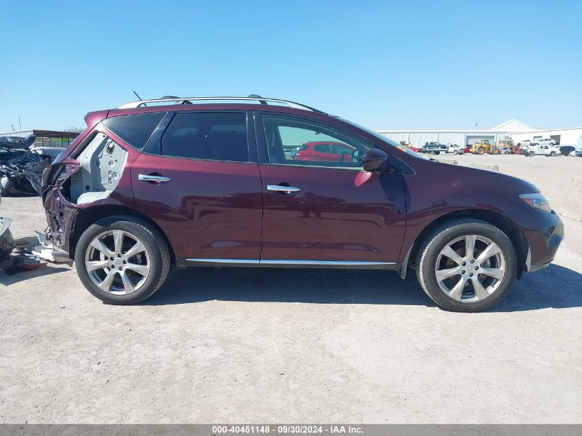 JN8AZ1MU0EW412781 2014 Nissan Murano Le