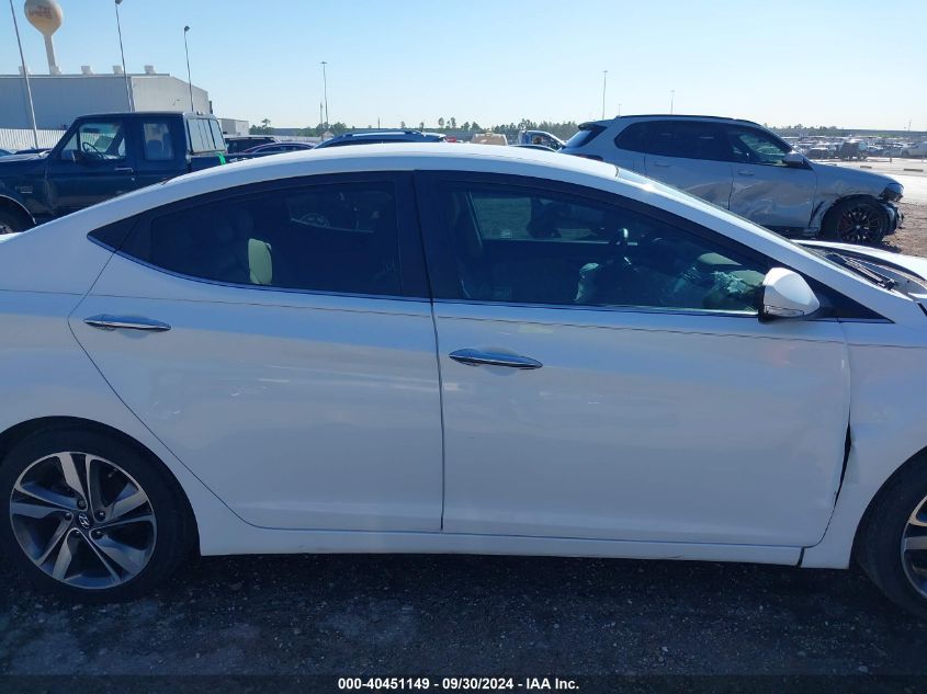 2014 Hyundai Elantra Limited VIN: 5NPDH4AE8EH503927 Lot: 40451149