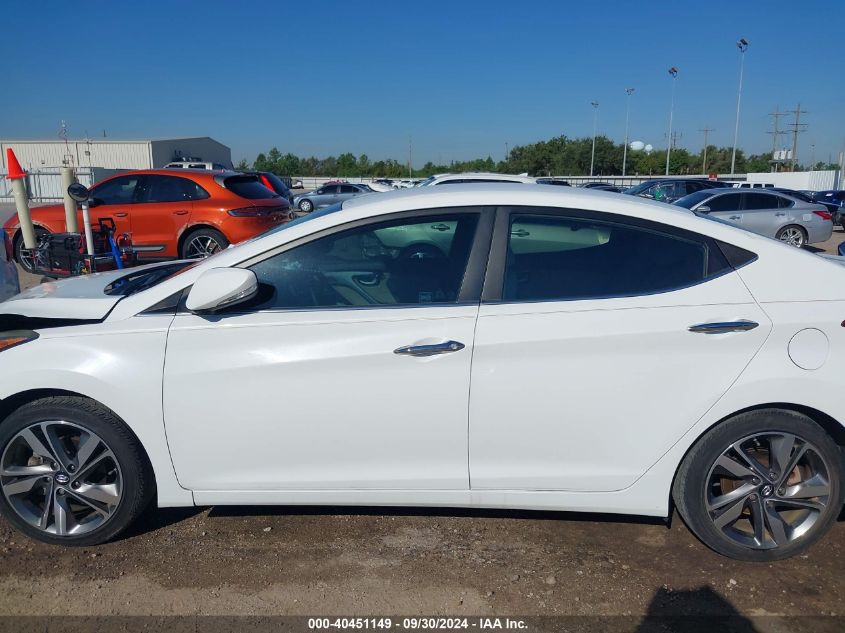 2014 Hyundai Elantra Limited VIN: 5NPDH4AE8EH503927 Lot: 40451149