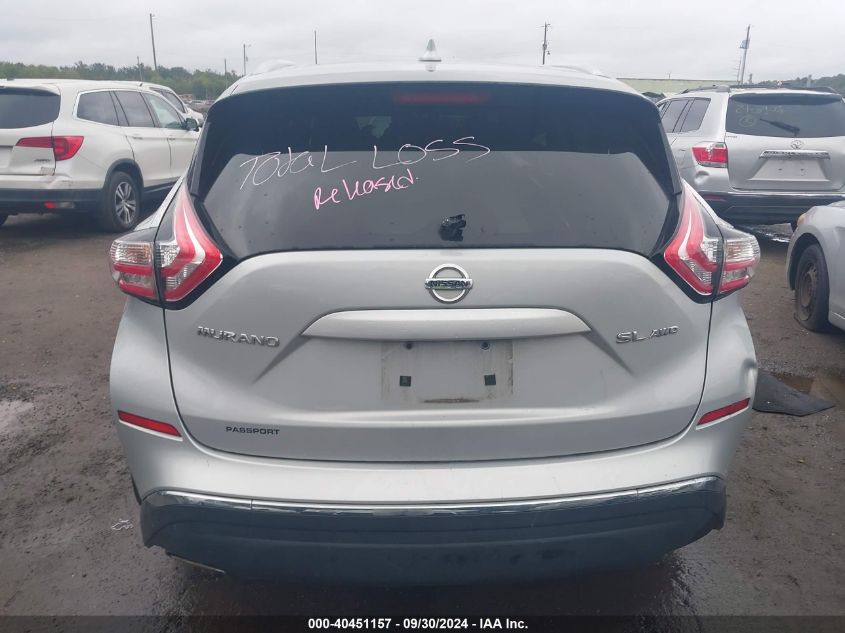 5N1AZ2MH8JN182746 2018 Nissan Murano S/Sl/Sv/Platinum