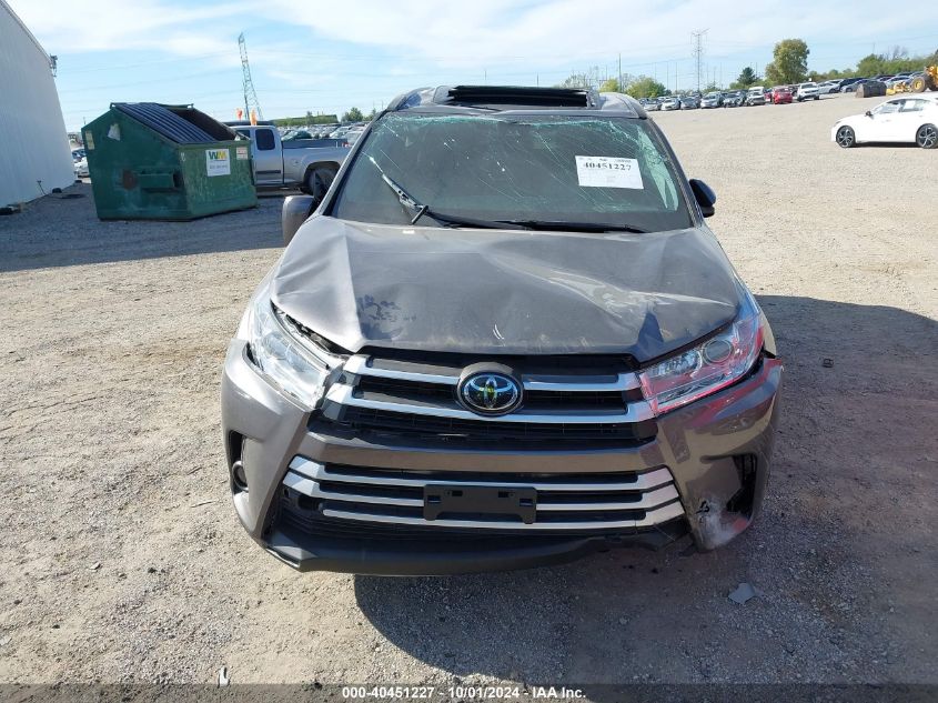 2019 Toyota Highlander Xle VIN: 5TDJZRFH0KS595900 Lot: 40451227