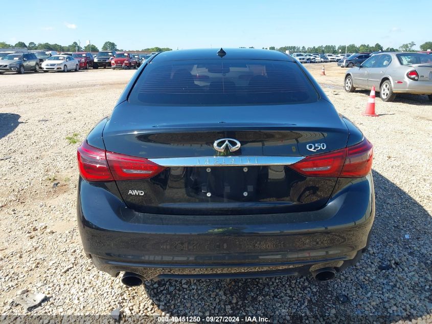 2018 Infiniti Q50 3.0T Luxe VIN: JN1EV7AR3JM435055 Lot: 40451250