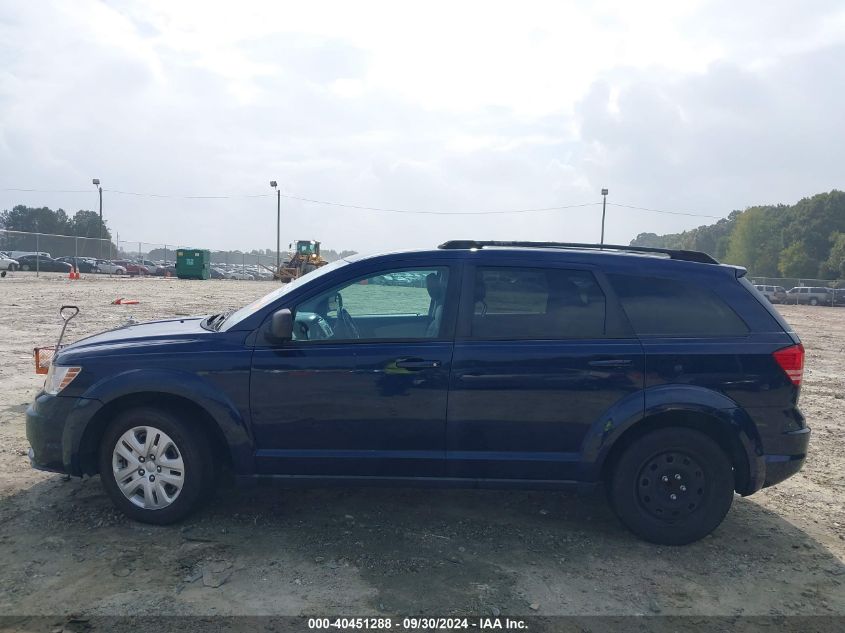 2018 Dodge Journey Se VIN: 3C4PDCAB3JT381464 Lot: 40451288