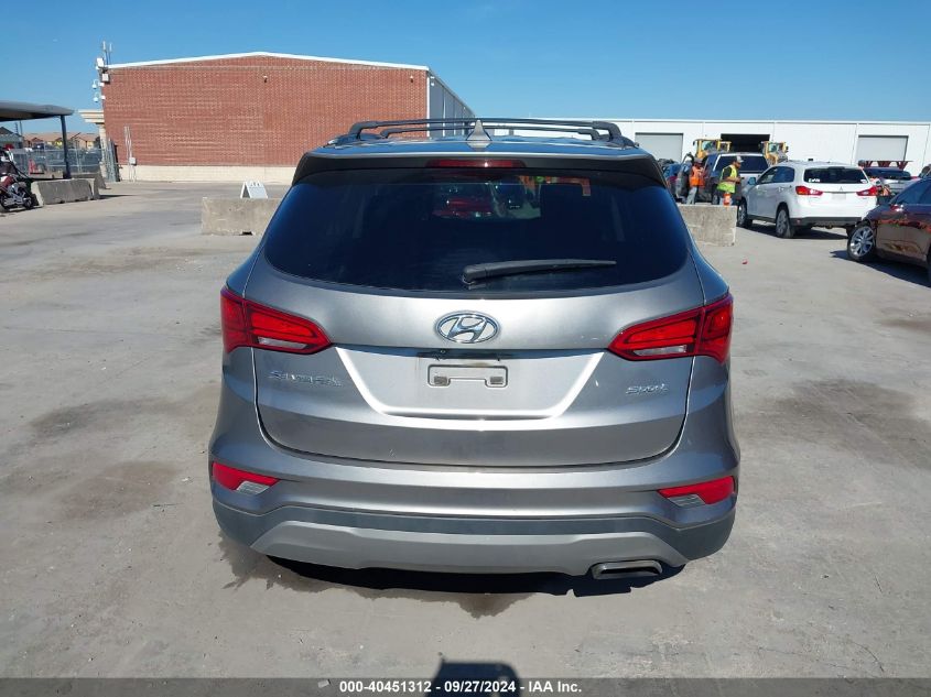 2017 Hyundai Santa Fe Sport 2.4L VIN: 5NMZU3LB2HH030798 Lot: 40451312