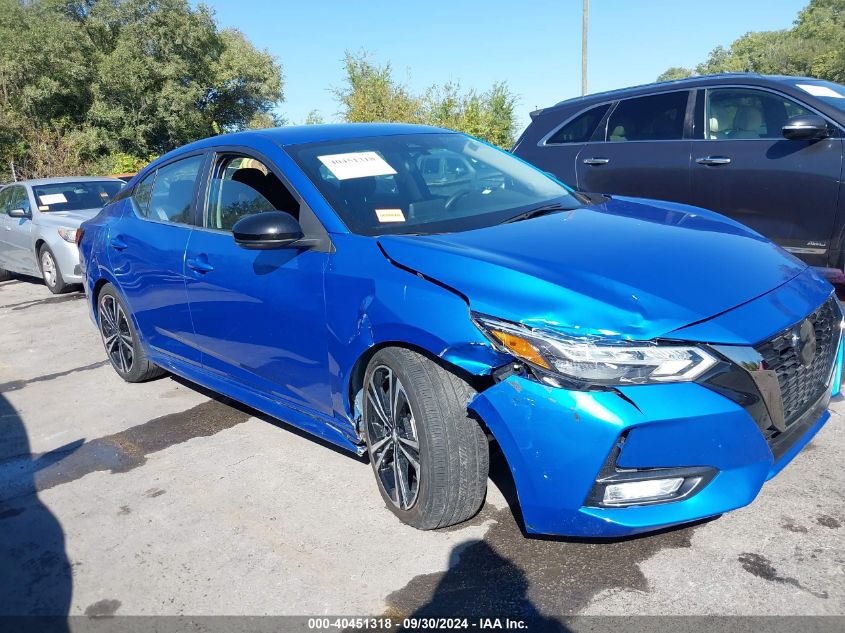 2022 Nissan Sentra Sr Xtronic Cvt VIN: 3N1AB8DV6NY275522 Lot: 40451318