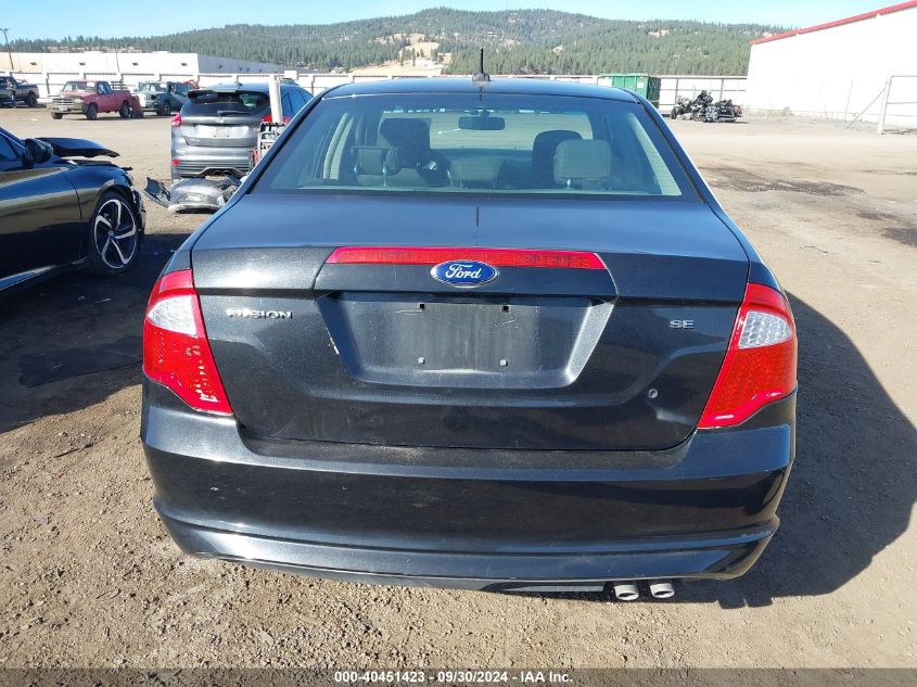 2012 Ford Fusion Se VIN: 3FAHP0HA4CR398349 Lot: 40451423