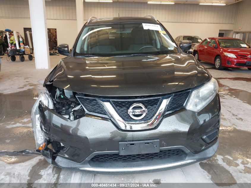 2016 Nissan Rogue Sv VIN: KNMAT2MV1GP636781 Lot: 40451434