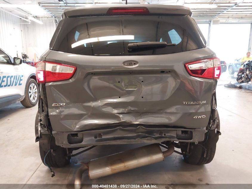 2018 Ford Ecosport Titanium VIN: MAJ6P1WL9JC162731 Lot: 40451438