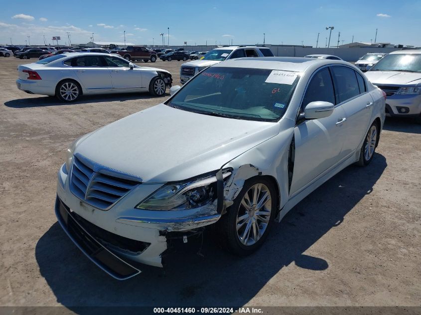 2012 Hyundai Genesis 3.8 VIN: KMHGC4DD9CU189542 Lot: 40451460