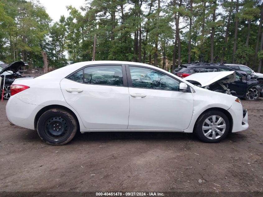 2018 Toyota Corolla Le VIN: 2T1BURHE0JC055931 Lot: 40451478