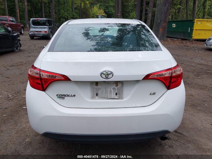 2018 Toyota Corolla Le VIN: 2T1BURHE0JC055931 Lot: 40451478