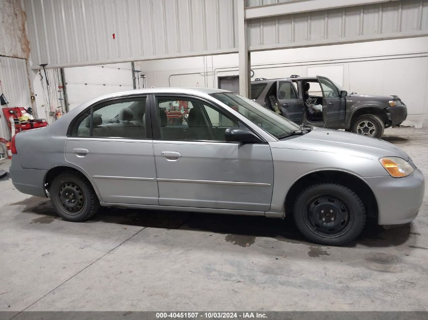 2003 Honda Civic Lx VIN: 2HGES16563H598475 Lot: 40451507