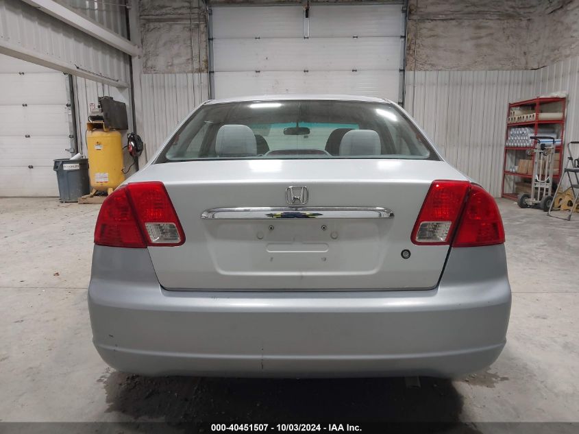 2003 Honda Civic Lx VIN: 2HGES16563H598475 Lot: 40451507