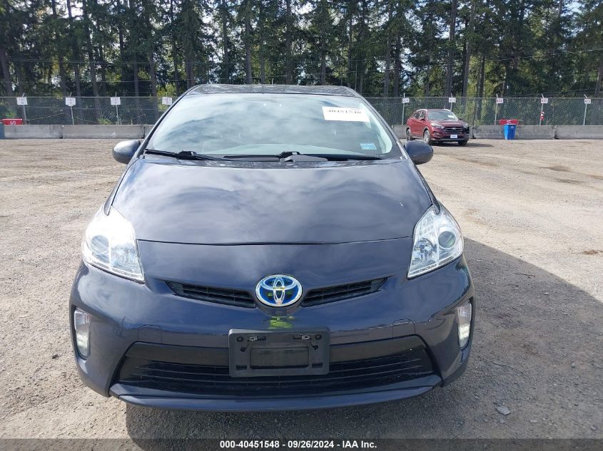 2014 Toyota Prius Three VIN: JTDKN3DU3E0388891 Lot: 40451548