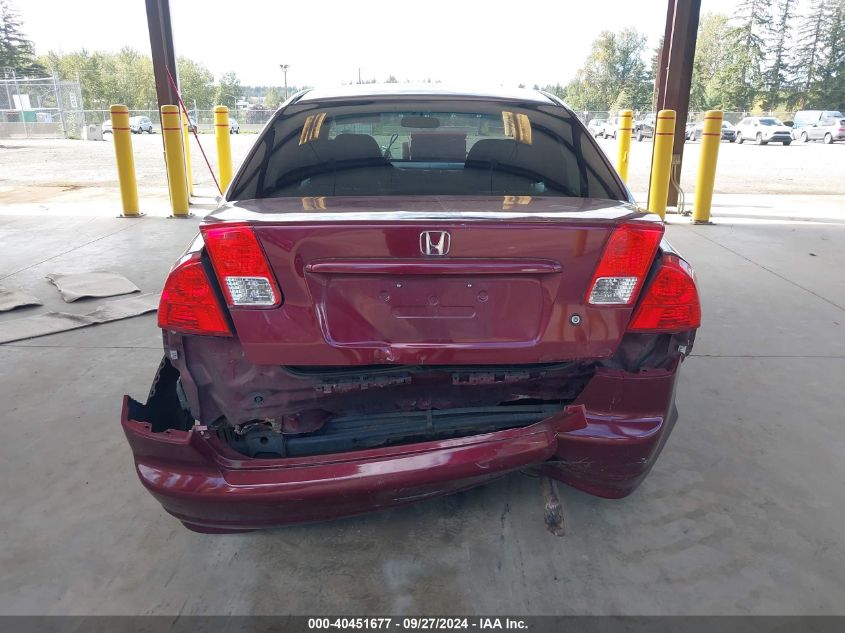 2004 Honda Civic Ex VIN: 2HGES26744H511570 Lot: 40451677