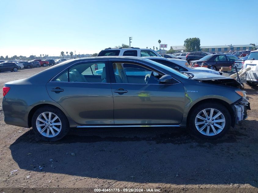 2012 Toyota Camry Hybrid Xle VIN: 4T1BD1FK2CU011974 Lot: 40451775