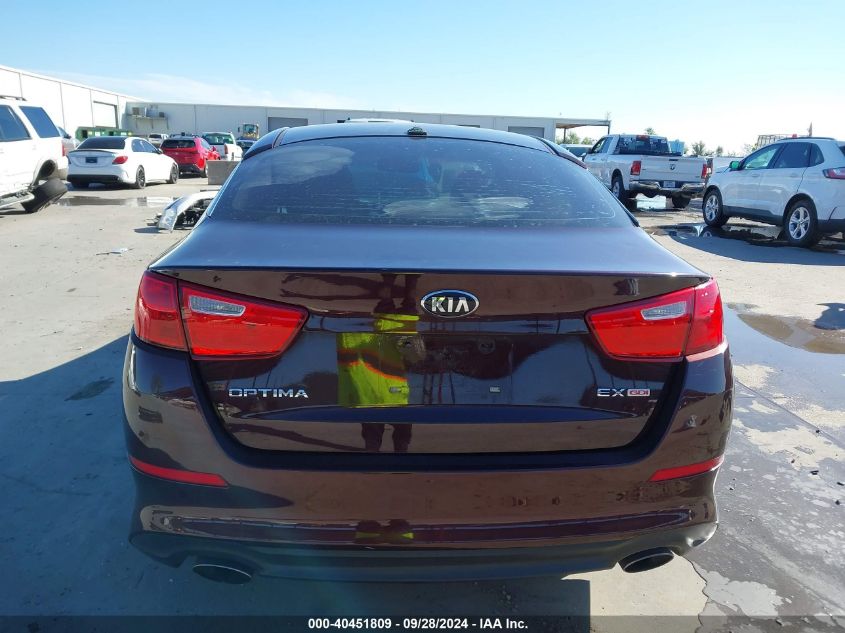 2014 Kia Optima Ex VIN: 5XXGN4A76EG281701 Lot: 40451809