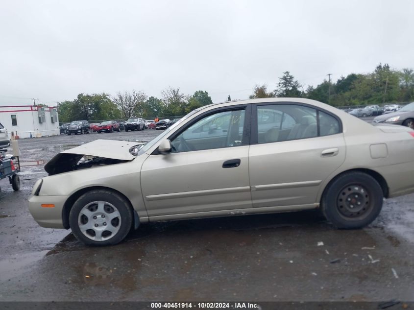 2001 Hyundai Elantra Gls VIN: KMHDN45D81U088842 Lot: 40451914