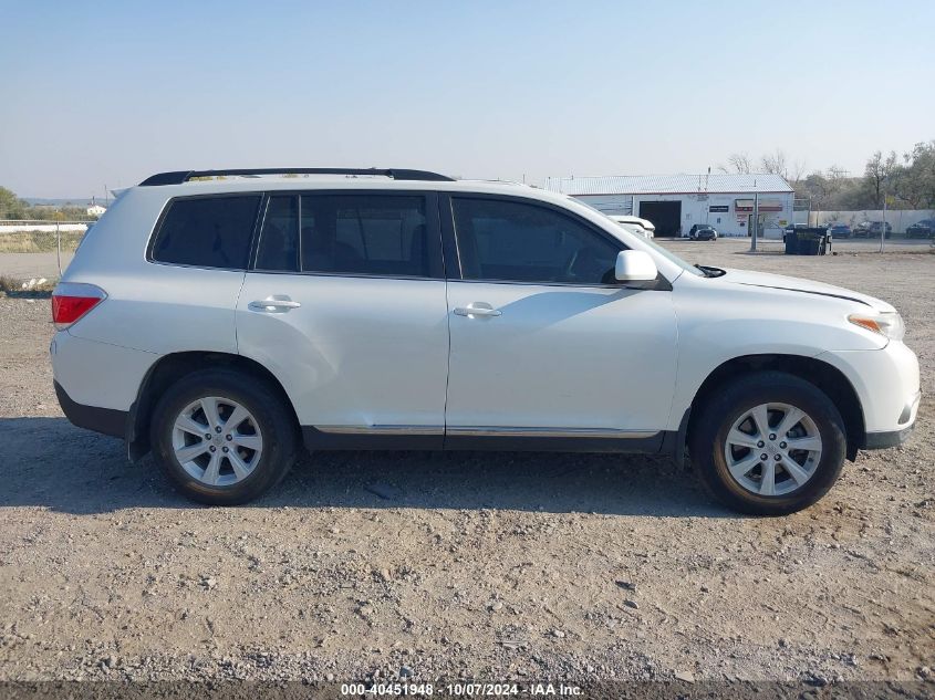 5TDBK3EH8DS235977 2013 Toyota Highlander Se V6