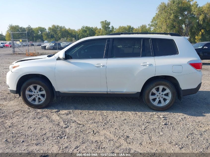 5TDBK3EH8DS235977 2013 Toyota Highlander Se V6