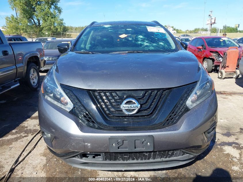 2018 Nissan Murano Sl VIN: 5N1AZ2MH0JN198990 Lot: 40452041