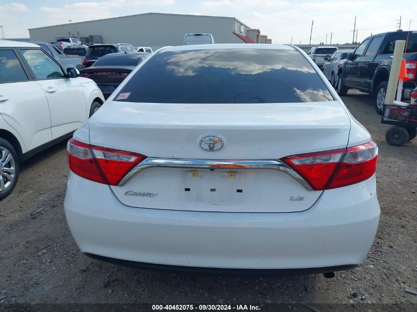 2016 Toyota Camry Le VIN: 4T4BF1FK0GR528535 Lot: 40452075