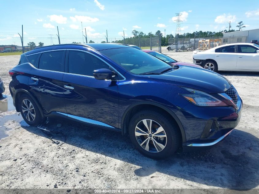 2023 Nissan Murano Sv Fwd VIN: 5N1AZ2BJ8PC110939 Lot: 40452074