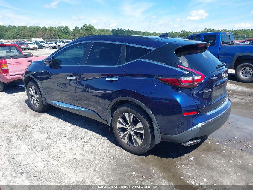 2023 Nissan Murano Sv Fwd VIN: 5N1AZ2BJ8PC110939 Lot: 40452074