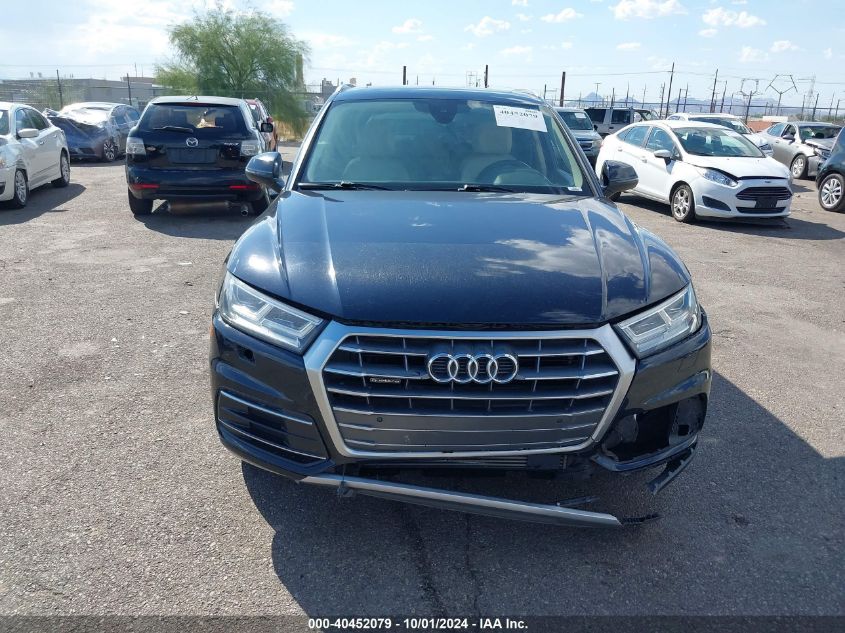 2018 Audi Q5 2.0T Premium/2.0T Tech Premium VIN: WA1BNAFY6J2124674 Lot: 40452079