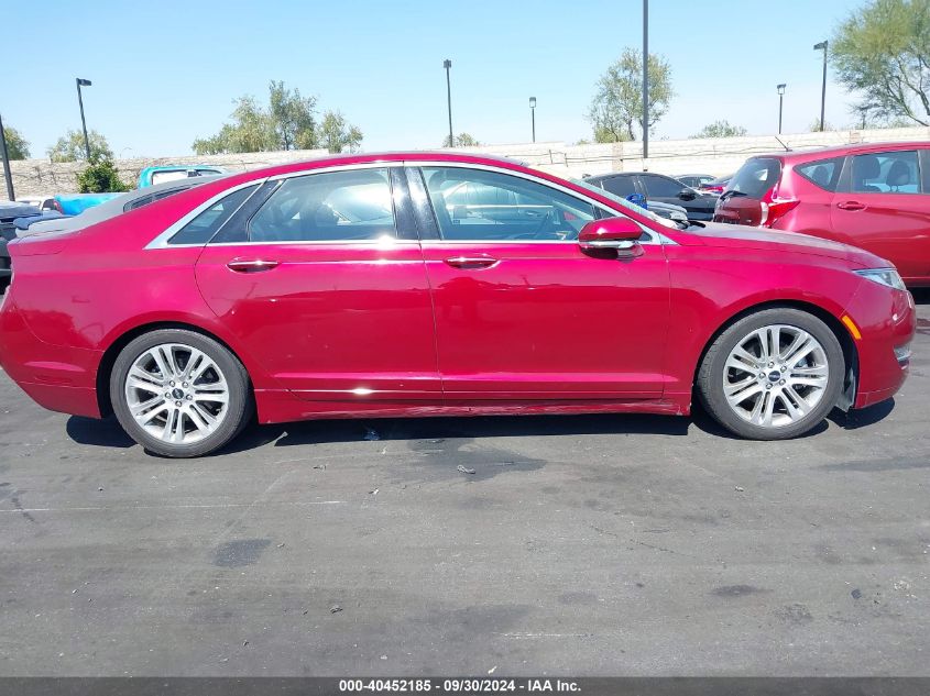 2014 Lincoln Mkz VIN: 3LN6L2GK5ER820999 Lot: 40452185