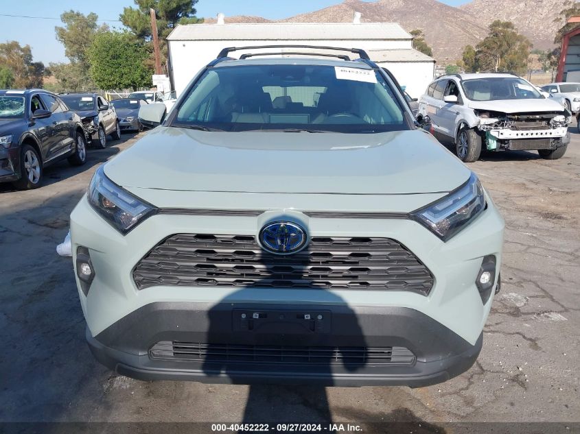 2022 Toyota Rav4 Hybrid Xle Premium VIN: 4T3B6RFV9NU088600 Lot: 40452222