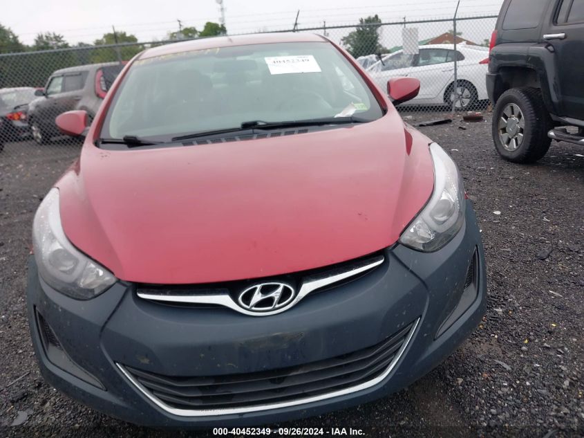 2014 Hyundai Elantra Se VIN: 5NPDH4AE9EH490170 Lot: 40452349