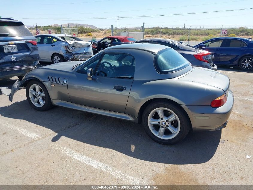 2001 BMW Z3 2.5I VIN: WBACN33471LM03002 Lot: 40452379