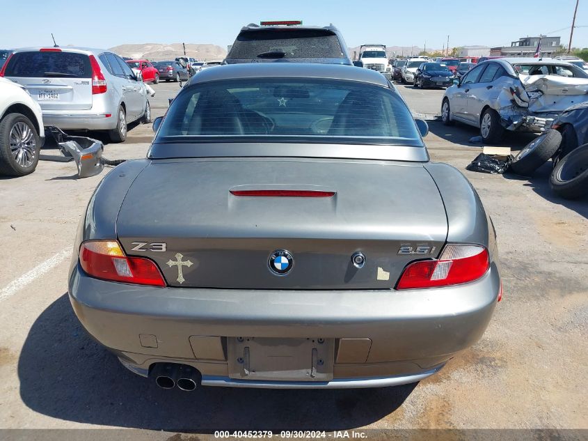 2001 BMW Z3 2.5I VIN: WBACN33471LM03002 Lot: 40452379