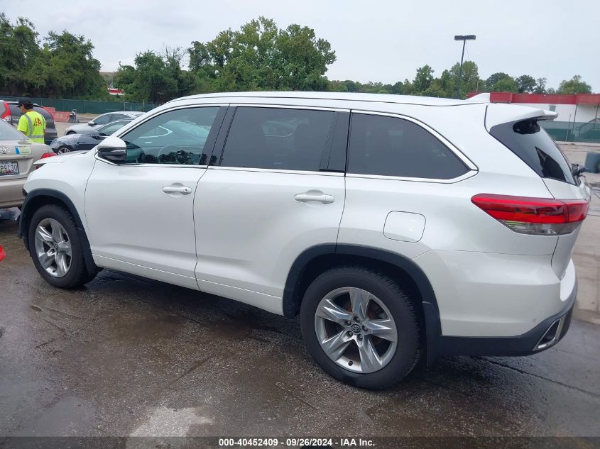 2017 Toyota Highlander Limited VIN: 5TDDZRFH6HS383329 Lot: 40452409